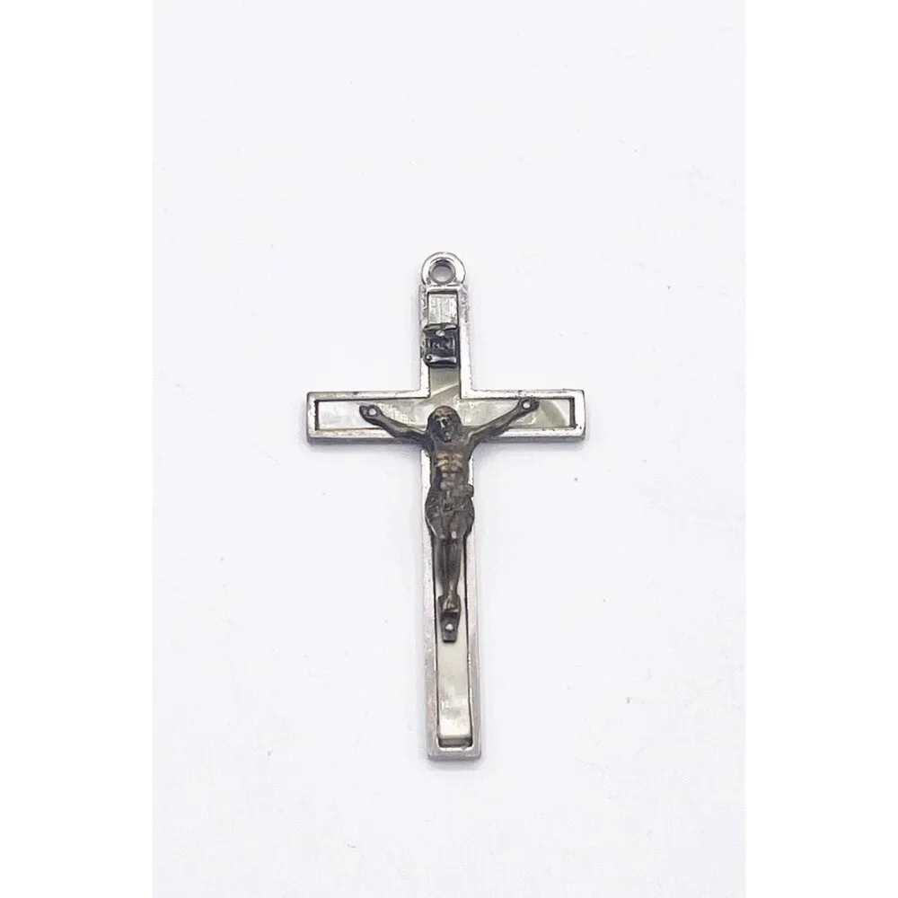 Vintage Roman Catholic Crucifix Catacombs St Callistus Rome Pilgrimage Pendant
